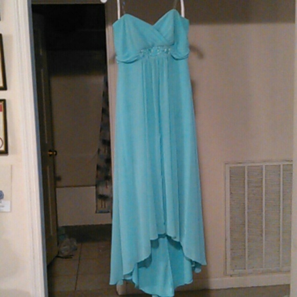 Gorgeous Baby blue high low formal dress👗