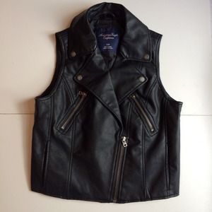 American Eagle Vegan Leather Vest