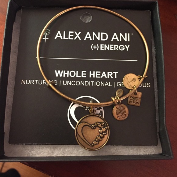 Alex and Ani whole heart bracelet