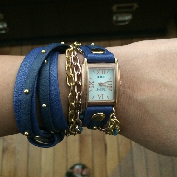 La Mer watch - Target- blue and gold