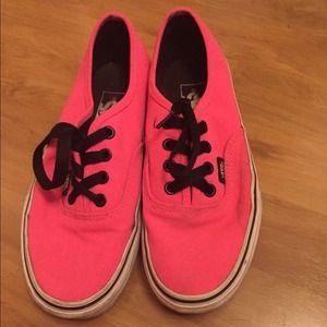 Neon Pink Vans