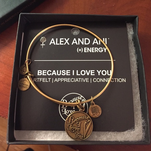 Alex and Ani because I love you bracelet
