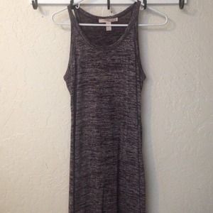 Purple midi sleeveless dress