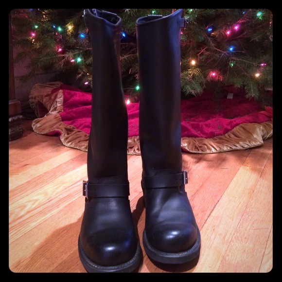 Frye Engineer Tall Leather Boots - Picture 1 of 4