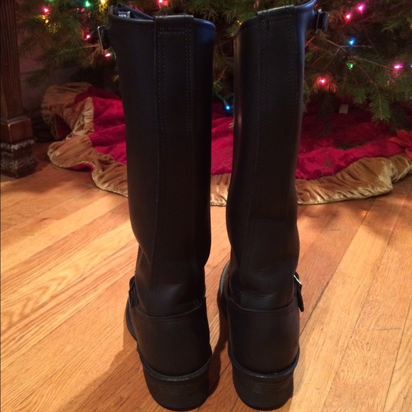 Frye Engineer Tall Leather Boots - Picture 3 of 4