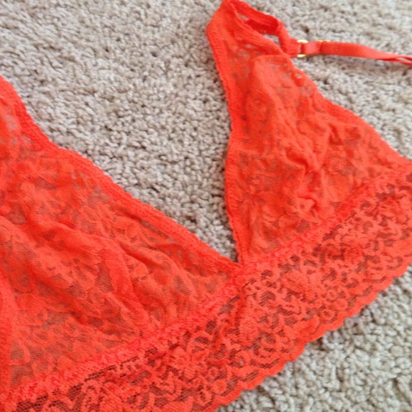 Victoria's Secret Tops - Bright orange Victoria's Secret bra-lette