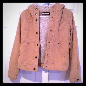 Faux fur hooded jacket