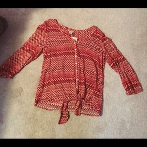Lucky Brand Sunset Chevron Top
