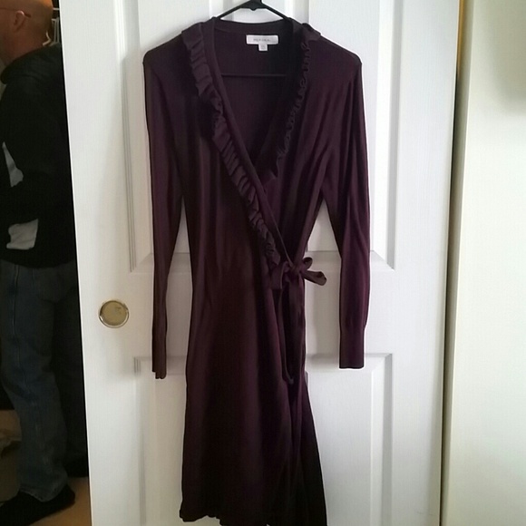 Wrap sweater dress