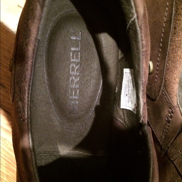 Merrell Luxe Brown Heeled Mules - Picture 4 of 4