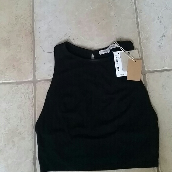 Black Crop Top - Picture 2 of 4