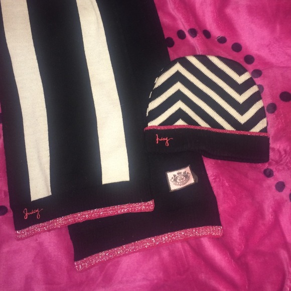 Juicy Couture Scarf & Hat Set