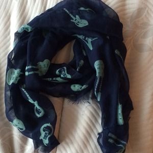 Blue Guitar Scarf