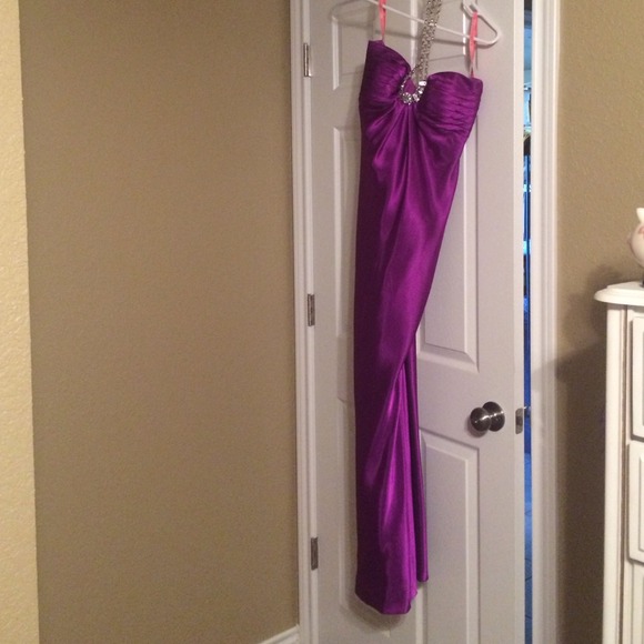 Purple prom dress