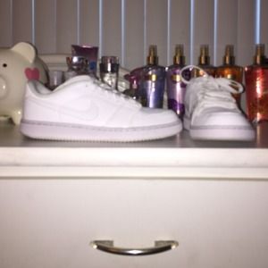 BRAND NEW ALL WHITE NIKES