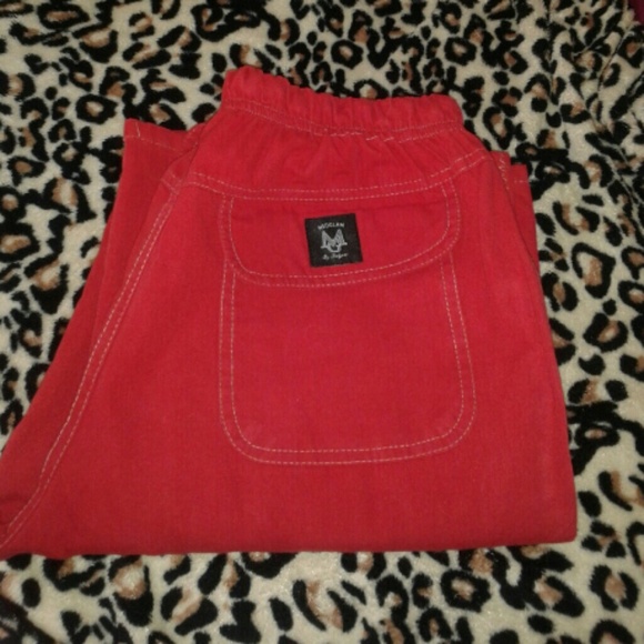 Cute!!! Red scrub pants