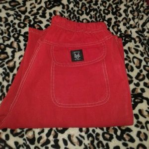 Cute!!! Red scrub pants