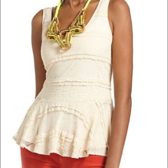 Anthropologie Tops - Anthropologie Webbed Lace Peplum Tank in black. Anthropologie Tops - Anthropologie Webbed Lace Peplum Tank in black.