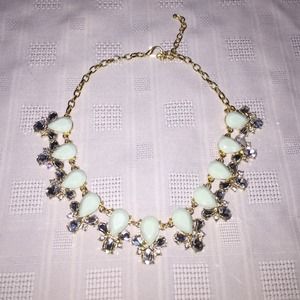 Mint green statement necklace
