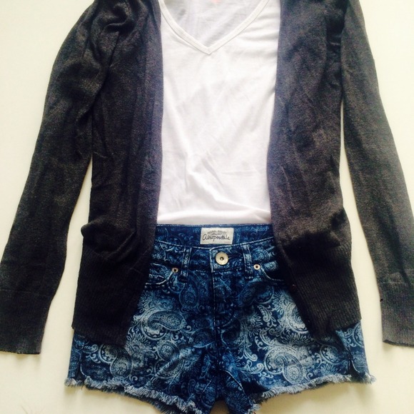 Paisley Printed Jean Shorts by Aeropostale