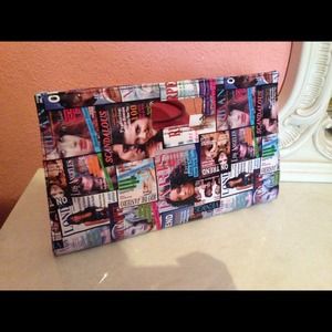Fashionable magazine clutch