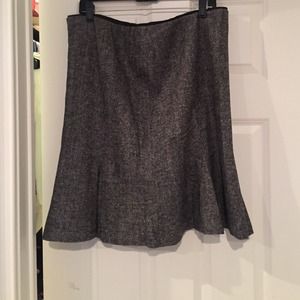 Formal grey wool skirt