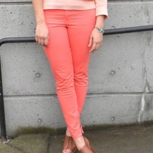 Peach colored GAP Skinny Jeans