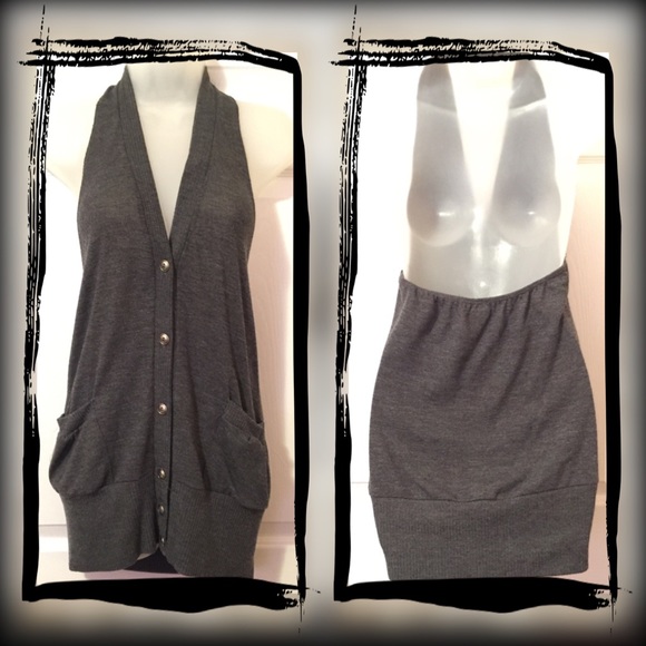 Wet Seal Sweaters - Grey Sweater Vest