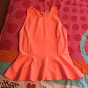 Gorgeous color peplum top