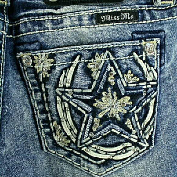 Miss Me horseshoe and star boot cut women's jeans