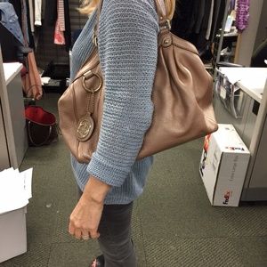 Gucci leather Rosegold Abbey handbag