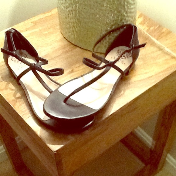 Strappy Black Flat Sandals