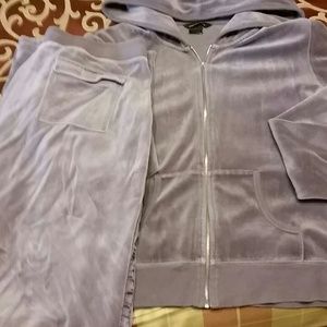 Victoria's secret lavendar velour sweat pant suit