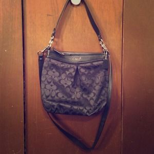 Coach crossbody satchel in black