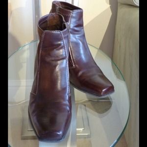 Franco Sarto Brown Ankle Boots