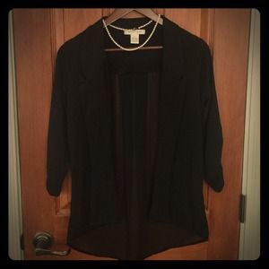3/4 sleeve Black Blazer