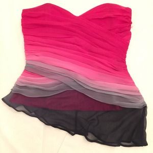 Foley + Corinna silk corset bustier top