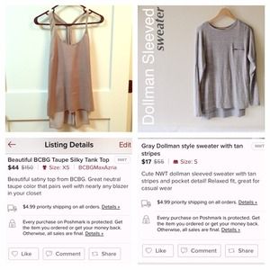 3 Bundle Top - BCBG, Guess