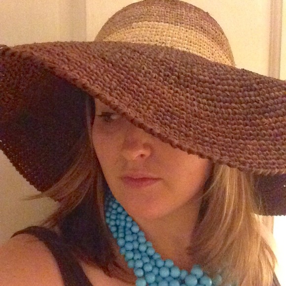 {Anthropologie} Wide Brim Raffia Sun Hat main image 3