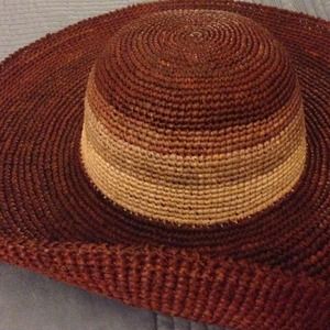 {Anthropologie} Wide Brim Raffia Sun Hat
