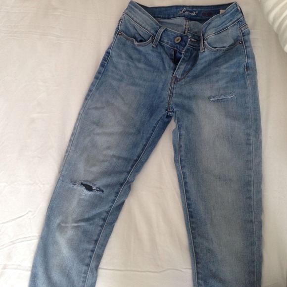 distressed jeans