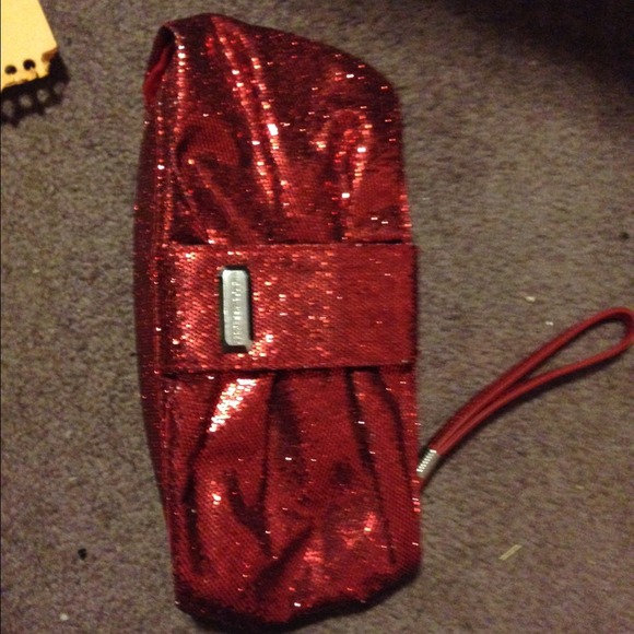 Victoria's Secret glitter cosmetic pouch