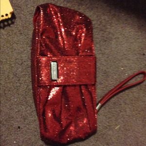 Victoria's Secret glitter cosmetic pouch