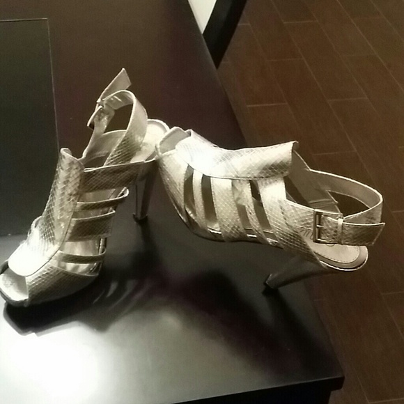 Metallic Silver Sandal