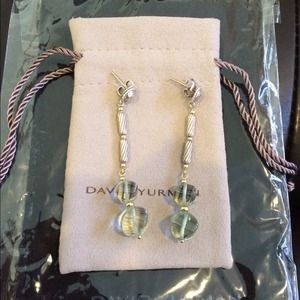 Authentic David Yurman 925 & 18K Peridot Earrings