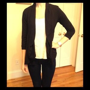Black Drapy Cardigan!