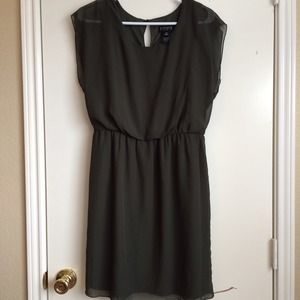 Olive green dress