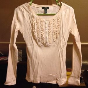 Cream tuxedo thermal from Ralph Lauren