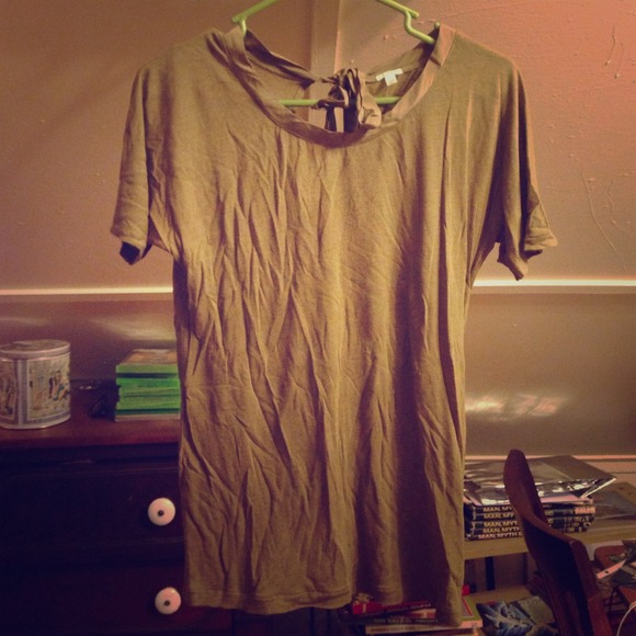 Olive green J. Crew top