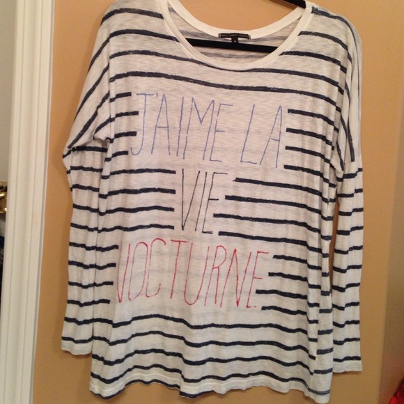 "J'aime La Vie Nocturne" Boxy Tee